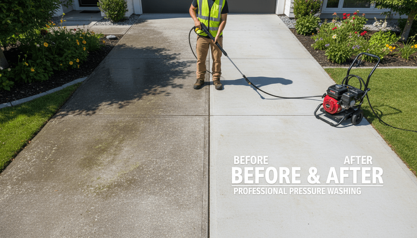 Precision concrete cleaning
